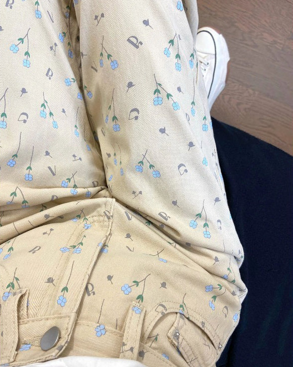 Cottagecore Aesthetic Floral Pants - Vedlit