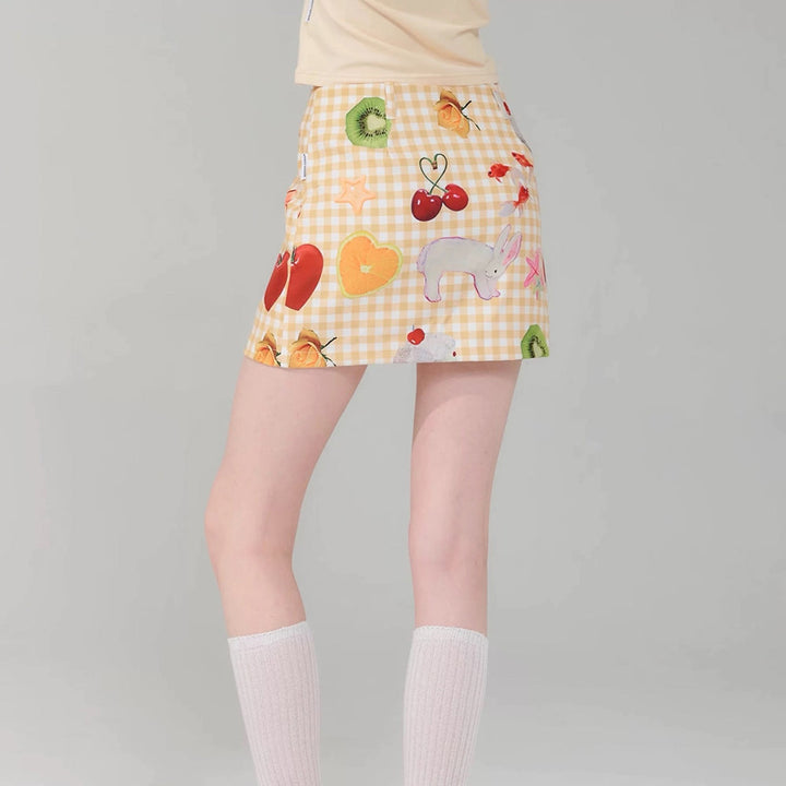 Cottagecore Aesthetic Gingham Skirt - Vedlit