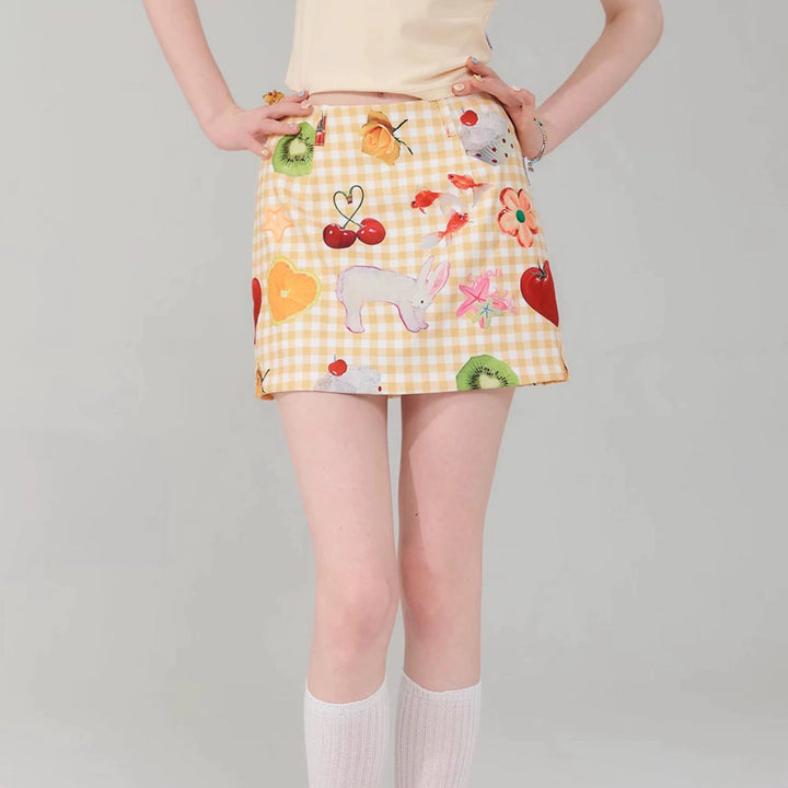 Cottagecore Aesthetic Gingham Skirt - Vedlit