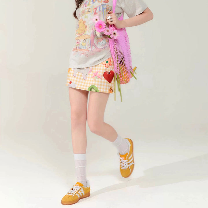 Cottagecore Aesthetic Gingham Skirt - Vedlit