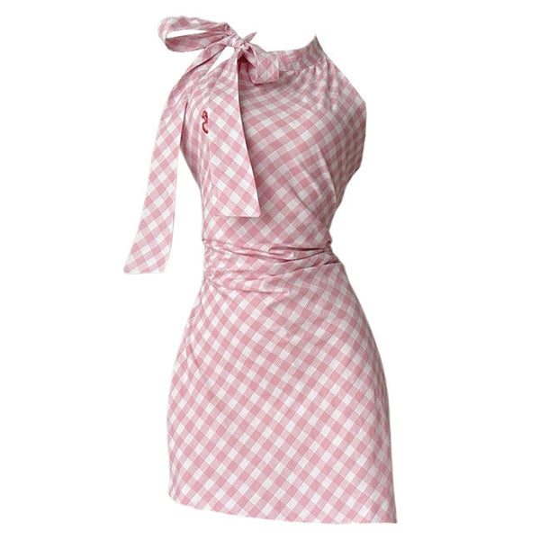 Cottagecore Gingham Picnic Dress - Vedlit