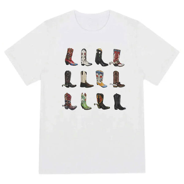 Cowboy Boots Graphic Tee - Vedlit