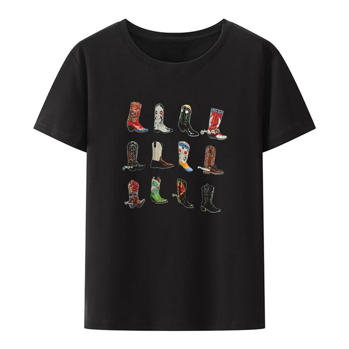 Cowboy Boots Graphic Tee - Vedlit