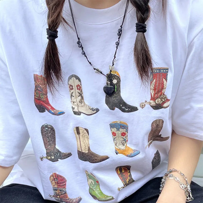 Cowboy Boots Graphic Tee - Vedlit