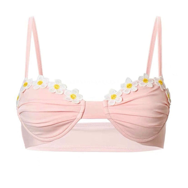 Cottagecore Daisy Bralette Top - Vedlit