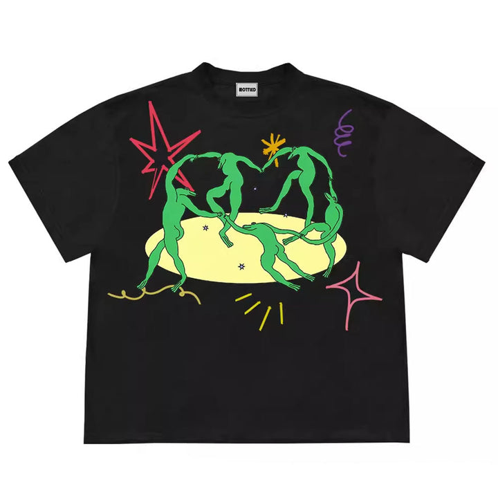 Dancing Aliens Graphic T-Shirt - Vedlit