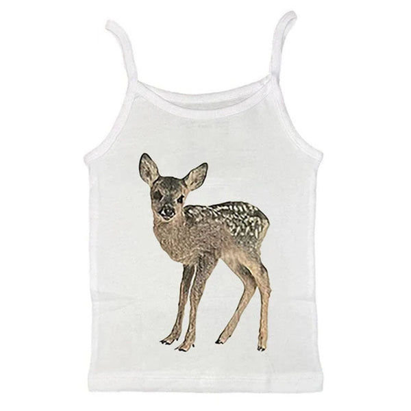 Fawn Print Y2K Tank Top - Vedlit