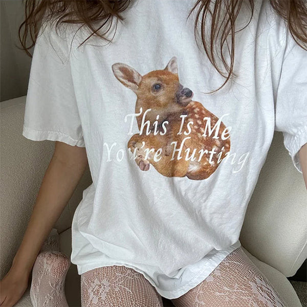 This Is Me You're Hurting Graphic T-Shirt - Vedlit