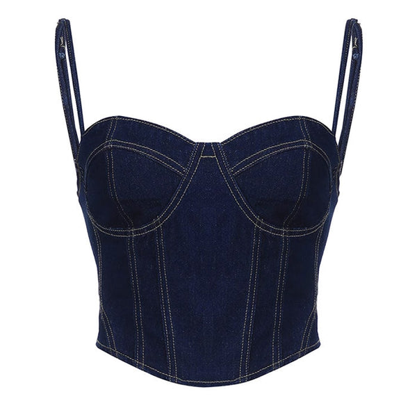 Y2K Denim Corset - Vedlit