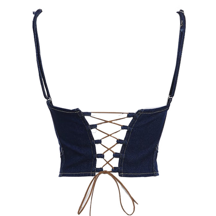 Y2K Denim Corset - Vedlit