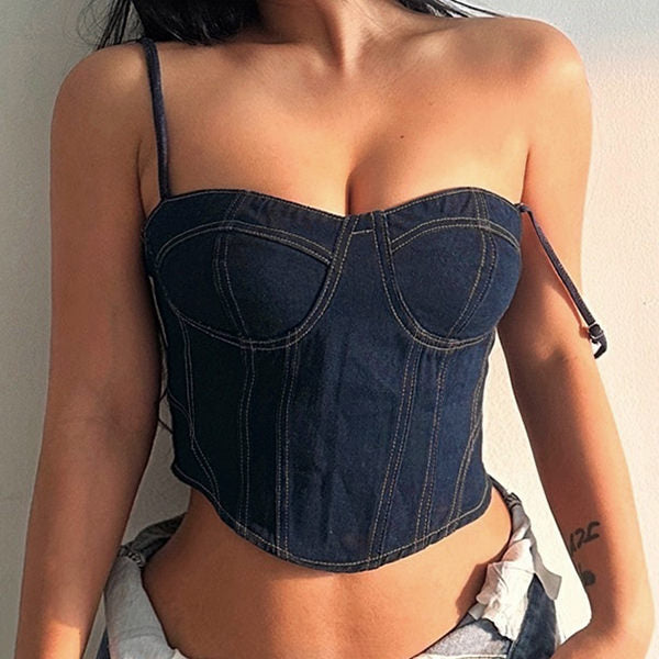 Y2K Denim Corset - Vedlit