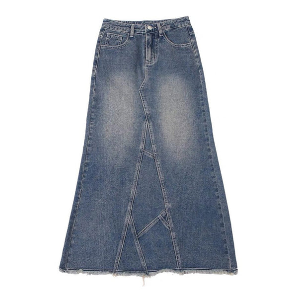 Teen Craft Denim Long Skirt - Vedlit