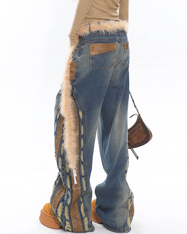 Wild West Fur Jeans - Vedlit