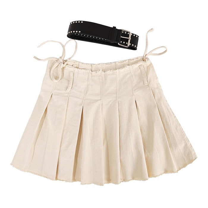 Distressed Mini Skirt - Vedlit