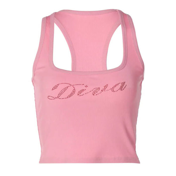Diva Rhinestone Halter Top - Vedlit