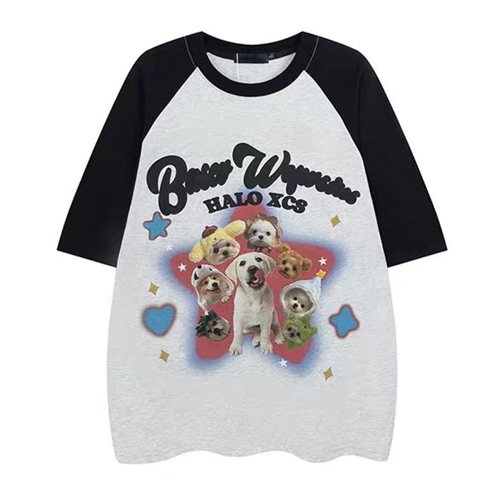 Puppy Oversized Graphic Tee - Vedlit