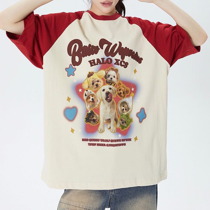 Puppy Oversized Graphic Tee - Vedlit