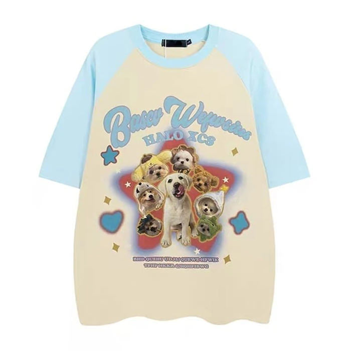 Puppy Oversized Graphic Tee - Vedlit