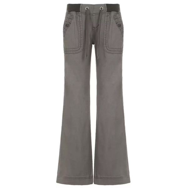 Downtown Girl Drawstring Denim Pants - Vedlit