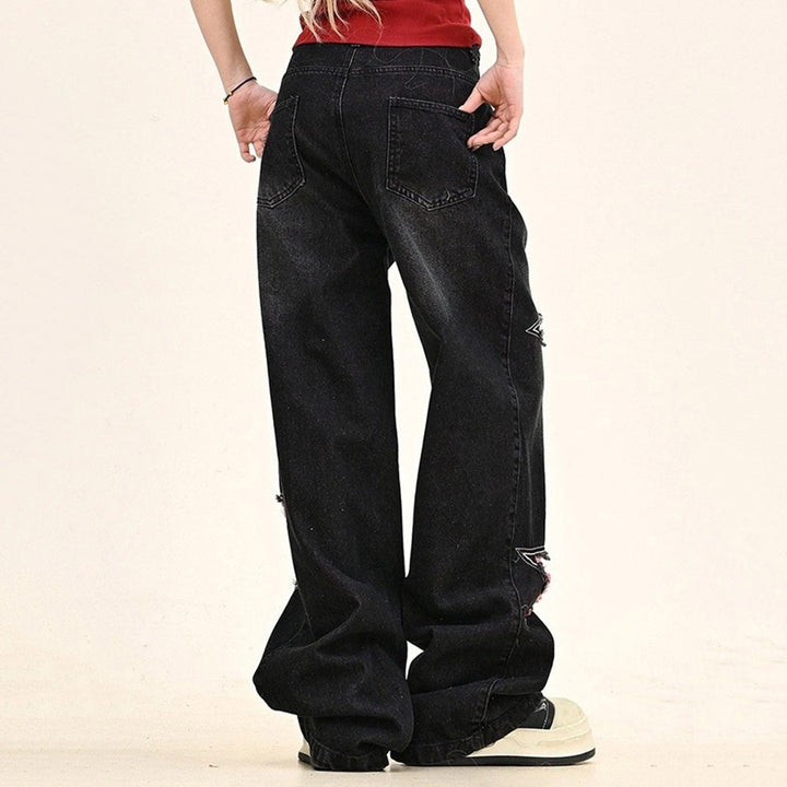 Emo Phase Wide-Leg Jeans - Vedlit
