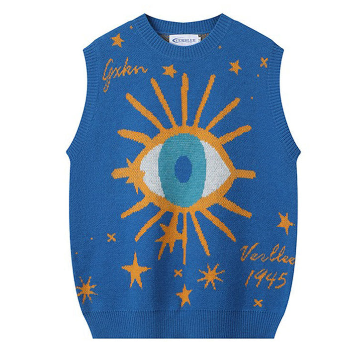 All-Seeing Eye & Stars Aesthetic Vest - Vedlit