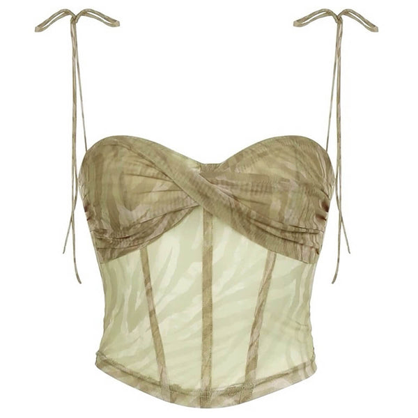 Fairycore Mesh Bustier Top - Vedlit