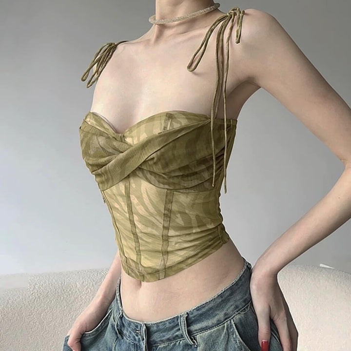 Fairycore Mesh Bustier Top - Vedlit