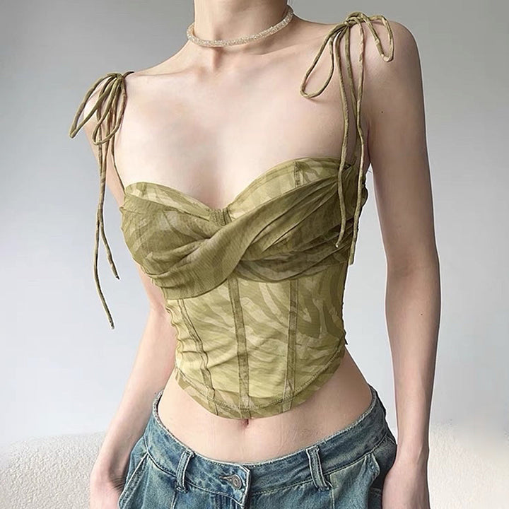 Fairycore Mesh Bustier Top - Vedlit