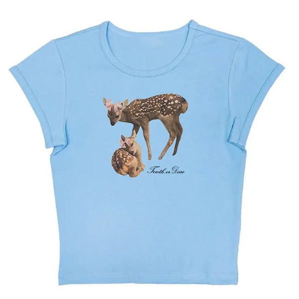 Truth or Dare Fawn Tee - Vedlit