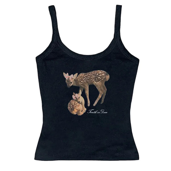 Truth or Dare Fawn Tank Top - Vedlit