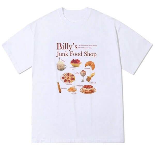 Junk Food Shop Aesthetic T-Shirt - Vedlit