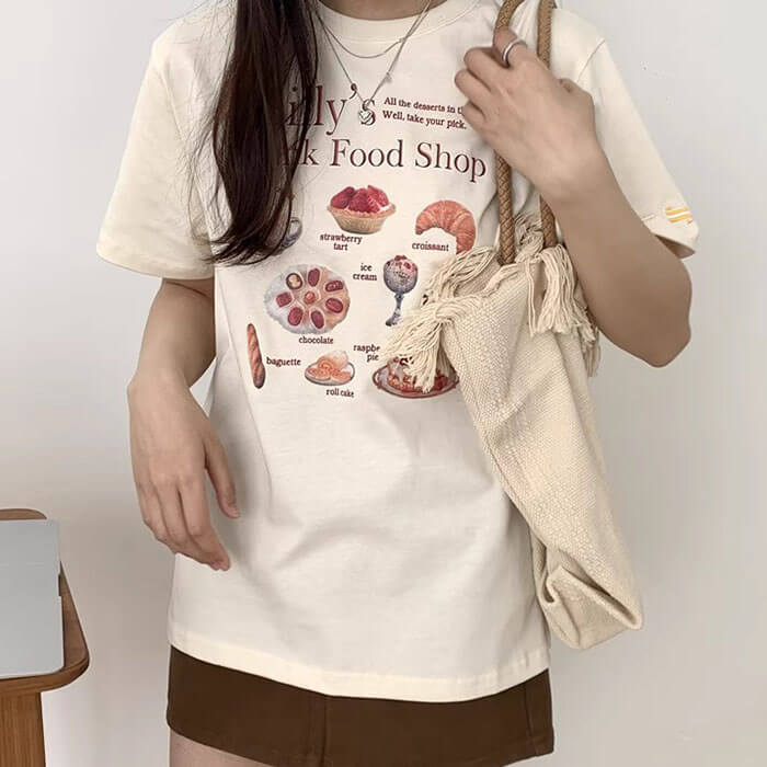 Junk Food Shop Aesthetic T-Shirt - Vedlit