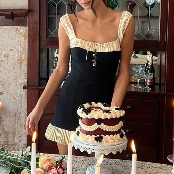 French Maid Mini Dress - Vedlit