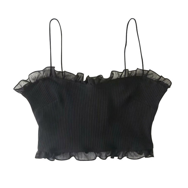 French Summer Ribbed Top - Vedlit