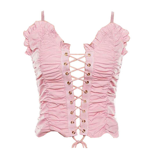 Princess  Lace Up Top - Vedlit