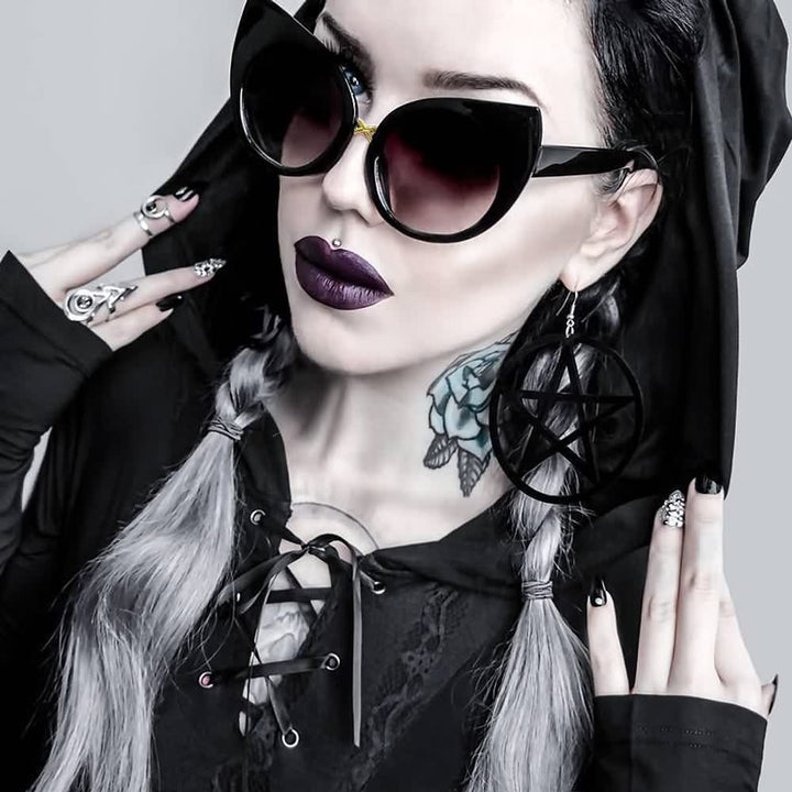 Gothic Cat Eye Sunglasses - Vedlit