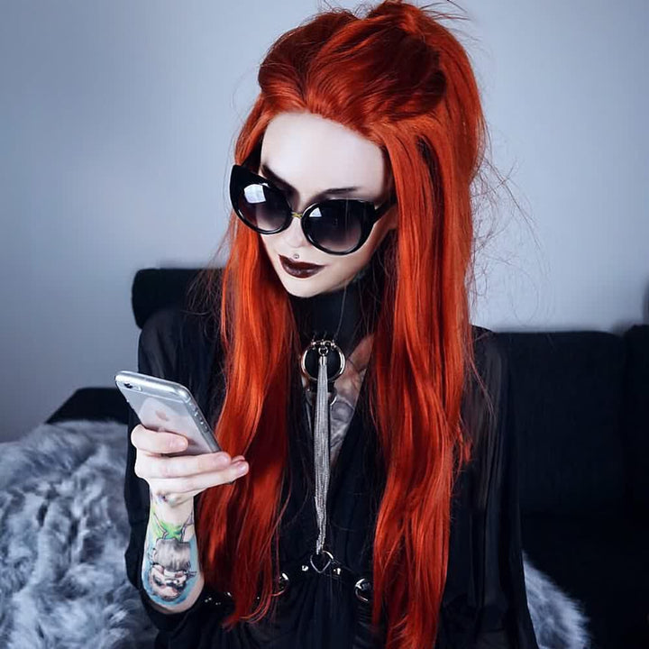 Gothic Cat Eye Sunglasses - Vedlit