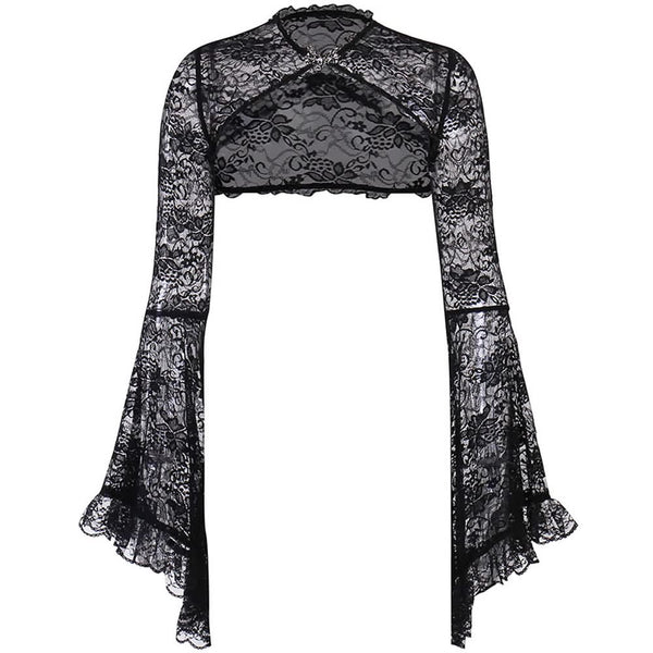 Gothic Lolita Lace Shrug Top - Vedlit