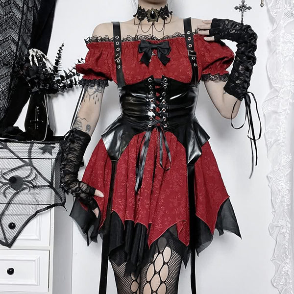 Gothic Lolita Party Mini Dress - Vedlit