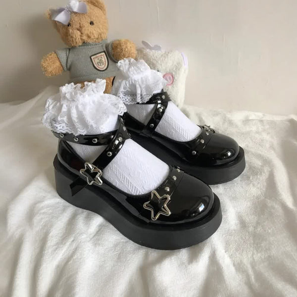 Gothic Lolita Star Platform Mary Janes - Vedlit