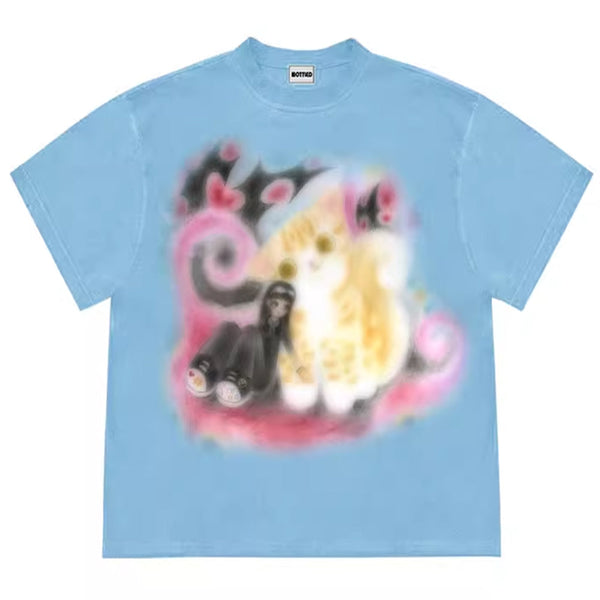 Graffiti Dreams Cat T-Shirt - Vedlit