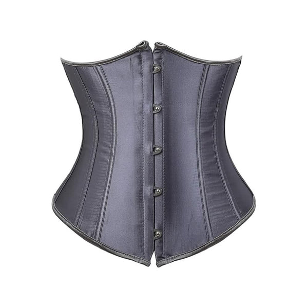 Gray Gothic Underbust Corset - Vedlit