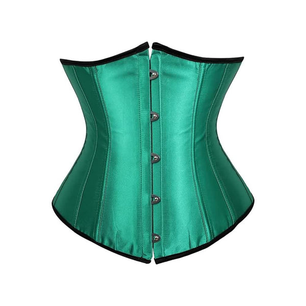 Green Gothic Underbust Corset - Vedlit