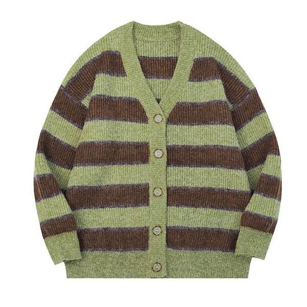 Local Coffee Shop Striped Cardigan - Vedlit
