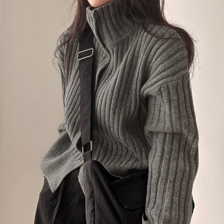 Basic Things Grey Button Up Jumper - Vedlit