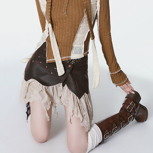 Grunge Fairy Mini Skirt - Vedlit
