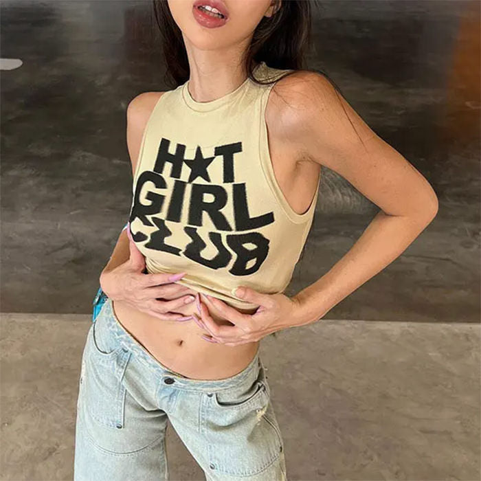 Hot Girl Club Crop Top - Vedlit