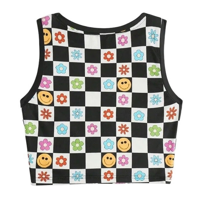 Indie Aesthetic Checker Top - Vedlit
