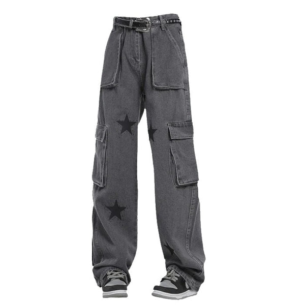 Downtown Girl Star Baggy Jeans - Vedlit