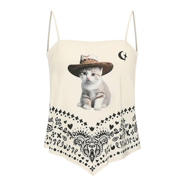 Wild West Kitty Bandana Top - Vedlit